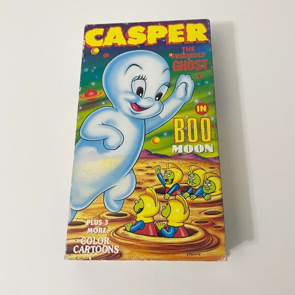 Vth 90s Casper The Friendly Ghost In Boo Moon VHS - Picture 1 of 13